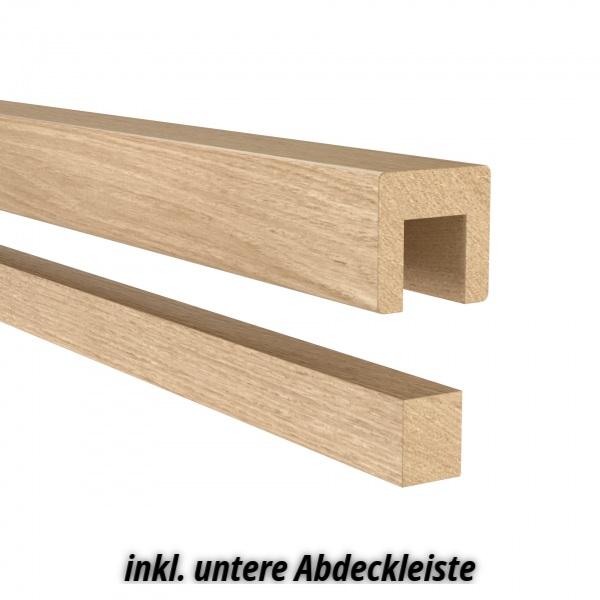 Winkel L-Handlauf Eiche Eckig 45x45 mit Gelenk verstellbar - System X25